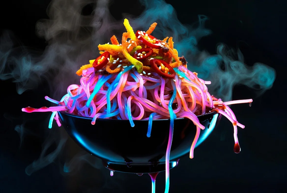 Neon Noodle Nightmare