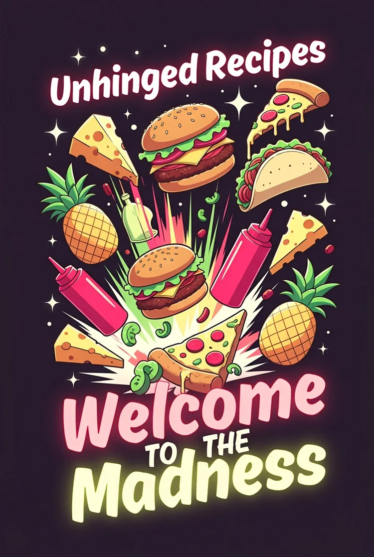 Unhinged Recipes welcome screen